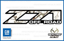 2001 - 2006 Chevy Silverado Z71 Off Road Decals Realtree Aps Snow Camo Stickers