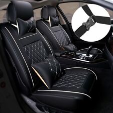 Pu Leather 5-seats Suv Front Rear Car Seat Cover Cushion Full Set Universal