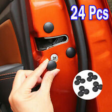 24x Car Interior Door Lock Screw Protector Cover Cap Trim Universal Accessories