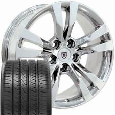 5x115 Chrome 18 Inch 4717 Rims Tires Fit Cadillac Sts Deville Cts Wheels