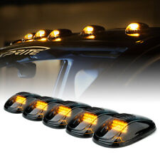 5pcs Amber Led Cab Roof Top Marker Running Lights For Ford Jeep Dodge Truck Suv