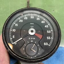 Jaguar Mk2 Mark 2 Smiths  Rev Counter Tachometer With Clock Rv 740300