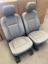 Ford F250 F350 Superduty Blem Front Seats New Oem Grey Tan Vinyl Leather Set