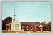 Fairmount Wv- West Virginia First Baptist Church Vintage Chrome Postcard