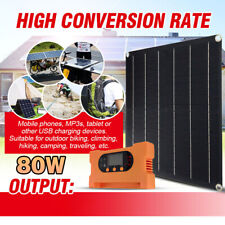 80w Solar Panel 12v Trickle Charge Battery Charger For Maintainer Marine Rv Car