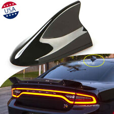 Black Large Auto Car Shark Fin Roof Antenna Radio Fmam Aerial For Dodge Charger