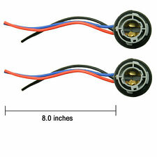 2pcs 1157 2357 Led Stop Brake Turn Light Bulb Socket Harness Wire Pig Tail Plug