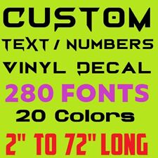 Text Decal Vinyl Lettering Personalized Sticker Business Sign Name Custom Made2