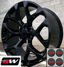 20 Inch Gmc Sierra 1500 Oe Replica Snowflake Wheels Gloss Black Rims 20 X9