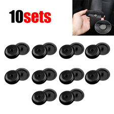 10 Pairs Car Seat Belt Stopper Spacing Limit Buckle Clip Retainer Stop Button