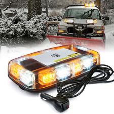 Xprite White Amber Mix 36 Led Strobe Light Magnetic Rooftop Truck Safety Warning