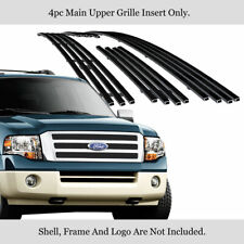 Fits 2007-2014 Ford Expedition Black Stainless Steel Billet Grille Grill Insert