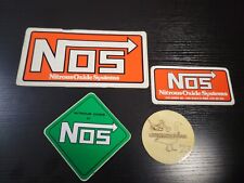 3x Vintage Nos Nitrous Oxide Stickers Decal Racing Drag Car Truck Long Beach Ca