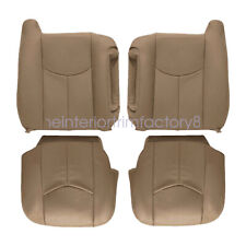 For 2003-2006 Chevy Silverado Gmc Sierra Leather Bottom Back Seat Cover Tan