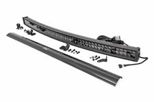 Rough Country 50 Curved Cree Led Light Bar Dual Rowblack Series Wwhite Drl