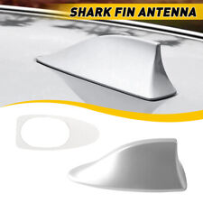 Universal Shark Fin Antenna Cover Car Trim Radio Signal Am Fm Aerial Silver Eoa