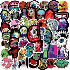 20pcs Monster Stickers Dead Ghoul Halloween Death Skull Zombie Dark Vinyl