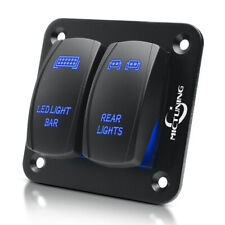 2 Rocker Toggle Switch Panel Kit Led Light Bar On-off Switch For Truck Suv Utv R