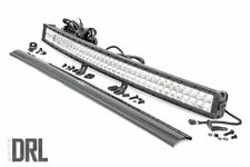 Rough Country 40curved Cree Led Light Bar-dual Row Chrome Series Cool White Drl