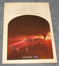 1970 Ford Thunderbird Vintage Color Ad 1970 Thunderbird Of Thunderbirds