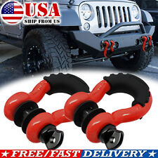 34 D-ring Shackle Towing Bow Buckle 4.75t For Jeep Suv Truck Offroad Universal