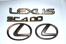 Lexus Sc400 1992 1993 1994 1995 1996 Gold Emblem Set Complete Oem