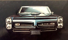 1967 Pontiac Gto 22 Lemans General Motors Hot Rod Car Print Ad Gift 1966