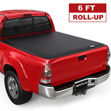 6ft Roll Up Truck Bed Tonneau Cover For 2005-2015 Toyota Tacoma Waterproof