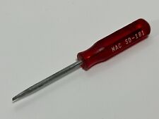 Mac Tools Usa Sd-181 Vintage Rare Red Handle Flat Slotted Pocket Screwdriver