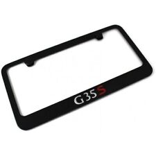 Infiniti G35 S License Plate Frame Black Powder Coated Metal Hand Paint Engraved