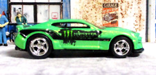 Custom Hot Wheels 17 Chevy Camaro Zl1 Monster Energy Drink Newloose Real Rider