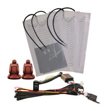 12v Universal Car Carbon Fiber Heated Seat Heater Kit Cushion 5 Position Switch