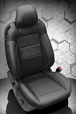 2015-2021 Ford Mustang Gt V6 Convertible Alea Black Leather Seat Covers Kit