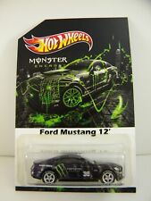 Hot Wheels Ford Mustang 12 Serie Monster Energy Real Riders Custom