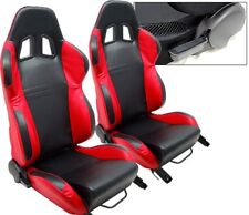 2 Red Black Racing Seat Reclinable All Mitsubishi New
