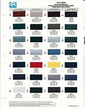 1996 And 1997 Bmw Car Paint Chips Dupont Ppg
