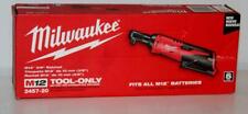 Milwaukee M12 2457-20 12v Li-ion 38 Cordless Ratchet - Red New Tool Only