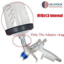 600ml Disposable Paint Cup M16x1.5 Internal Thread Adapter For Auto Spray Gun