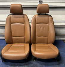 07-13 Bmw E92 328i 335i Coupe Set Of Front Heated Seats Oem Saddle Brown Nice
