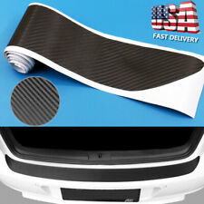 Universal 4d Carbon Fiber Car Rear Bumper Trunk Tail Lip Protect Decal Sticker Q