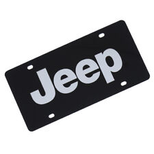 Jeep Logo License Plate Black