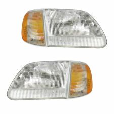 Fit For 1999 - 2003 Ford F-150 Headlights Corner Lights Pair Right And Left