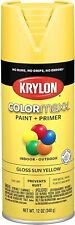 Krylon K05541007 Colormaxx Spray Paint Aerosol Sun Yellow Gloss 12 Ounce