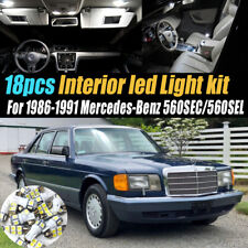 18pc 1986-1991 Mercedes-benz 560secsel Car Interior Led White Light Bulb Kit