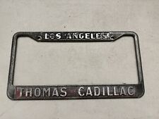 Los Angeles California Thomas Cadillac Vintage Gm Dealer License Plate Frame