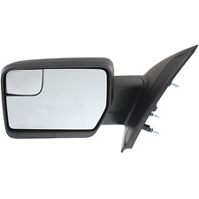 Mirror For 2011-2014 Ford F-150 Manual Folding Front Driver Side Textured Black