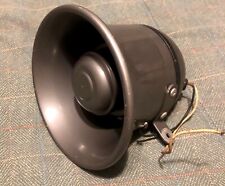 Vintage Metal Horn Alarm Siren Speaker Wired Tested Works 1960s 6 Diameter