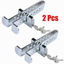2 Pcs Brake Pedal Lock Security Stainless Steel Clutch Lock Anti-theft Car Truck