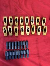 Crane 1.5 Smallblock Chevy Old Gold 38 Rocker Arms With Stud Girdle Nuts