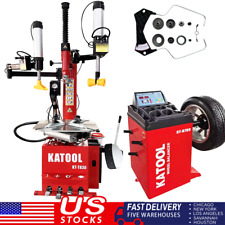 Tire Changer Machine Katool Kt-t830 And Wheel Balancer Garage Equipment